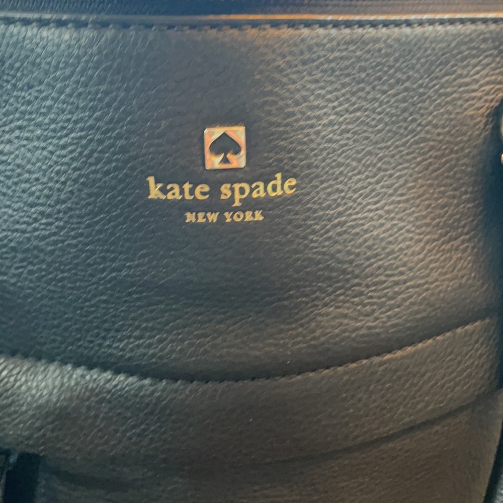 Kate Spade black leather tote bag - Picture 2 of 8